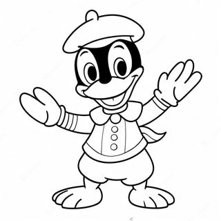 Vrolijke Donald Duck In Een Zeeman Outfit Kleurplaat 53024-41941