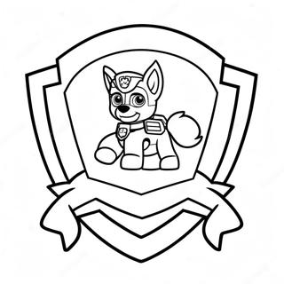 Paw Patrol Badge Kleurplaat 53213-42101