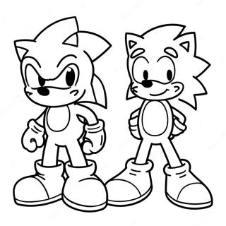 Sonic En Mario Kleurplaat 5330-4233