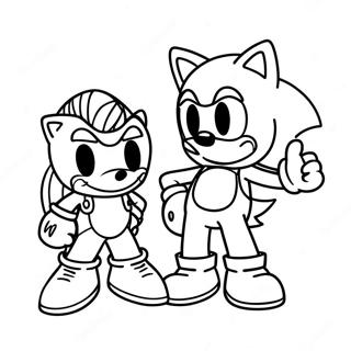 Sonic En Mario Kleurplaat 5330-4235