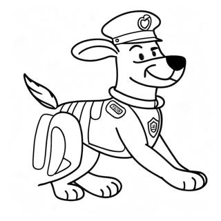 Politiehond Kleurplaten