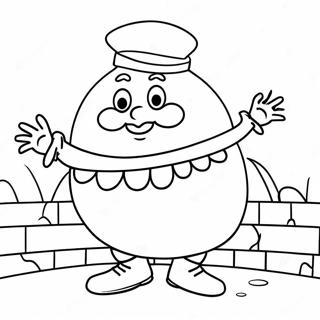 Kleurplaat Van Een Kleurrijke Humpty Dumpty 54304-42958