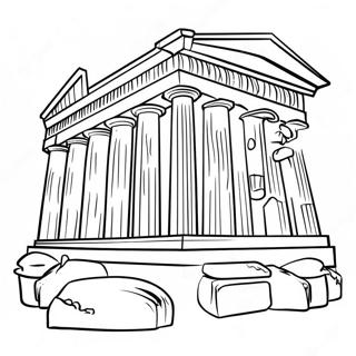 Parthenon Kleurplaten