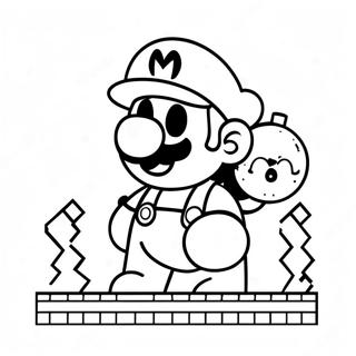 Kleurplaat Van 8 Bit Mario 5490-4360