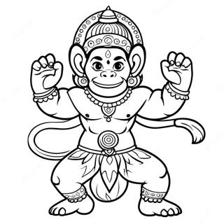 Hanuman Kleurplaat 55573-43961