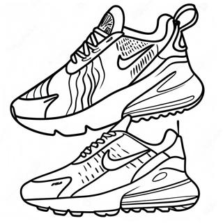 Kleurige Nike Air Max 270 Ontwerp Kleurplaat 55774-44126