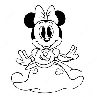 Prinses Minnie Mouse Kleurplaten