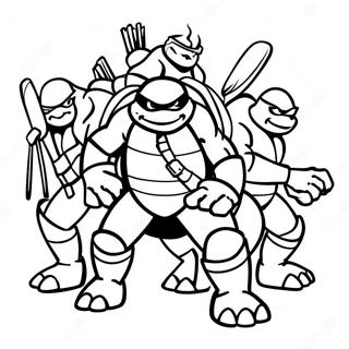 Teenage Mutant Ninja Turtles Kleurplaat 55883-44205