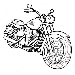 Harley Davidson Motorfiets Kleurplaat 55923-44251