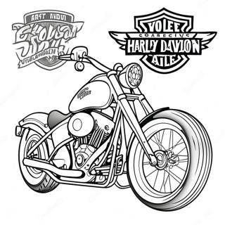 Harley Davidson Kleurplaten