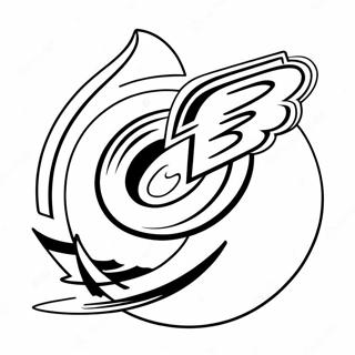 Carolina Hurricanes Logo Kleurplaat 56103-44371