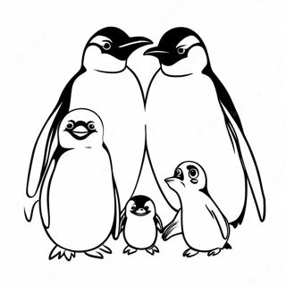 Pinguïn Familie Kleurplaten