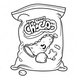 Kleurplaat Van Een Hot Cheetos Zak 56603-44778