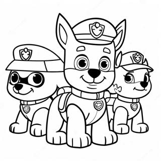 Paw Patrol Halloween Kleurplaat 56803-44933