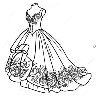 Quinceanera Jurk Kleurplaat 57563-45548