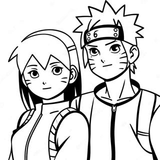 Naruto En Hinata Kleurplaten