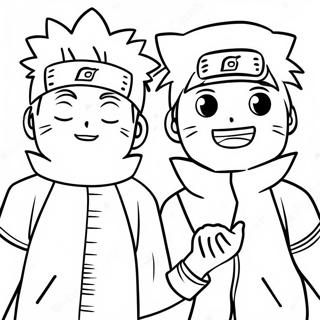 Schattige Naruto En Hinata Hand In Hand Kleurplaat 57894-45802