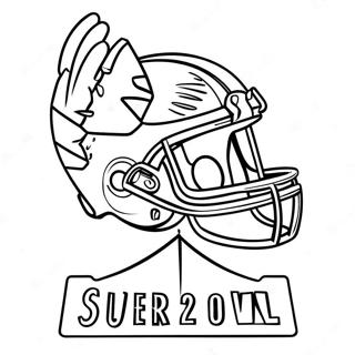 Super Bowl 2024 Logo Kleurplaat 5810-4617