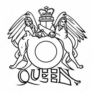 Queen Band Logo Kleurplaat 58283-46105