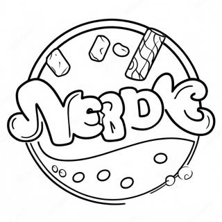 Nerds Snoep Logo Kleurplaat 58793-46522