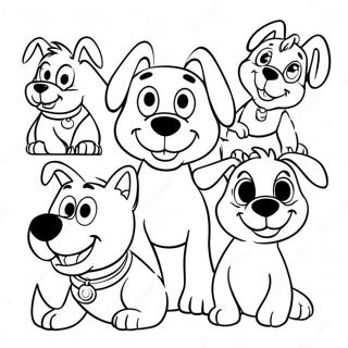 Speelse Disney Honden Kleurplaat 58854-46567