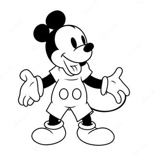 Mickey Mouse In Spookachtig Kostuum Kleurplaat 58884-46587