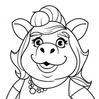 Kleurplaat Van Miss Piggy 59153-46797