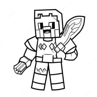 Minecraft Warden Kleurplaat 59783-47305