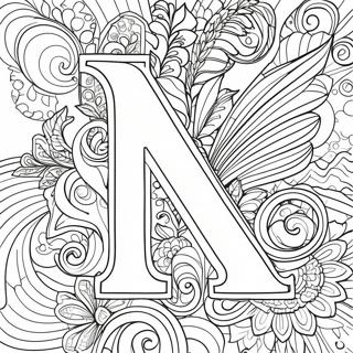 Letter N Kleurplaten