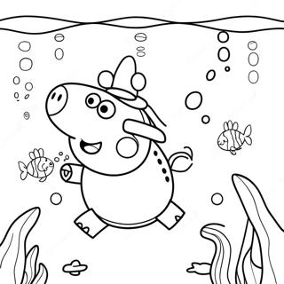 Peppa Pig Onderwater Avontuur Kleurplaat 59874-47381