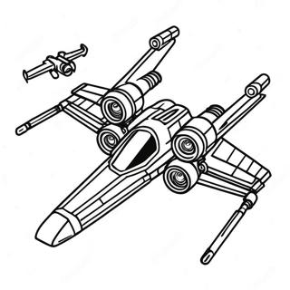 X Wing Starfighter Kleurplaat 60283-47709