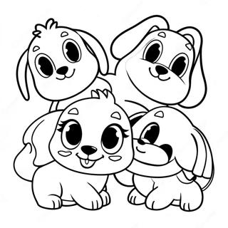 Pound Puppies Kleurplaten