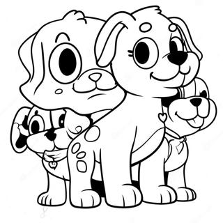 Pound Puppies Kleurplaat 60303-47716