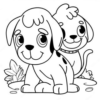 Avontuurlijke Pound Puppies Kleurplaat 60304-47723