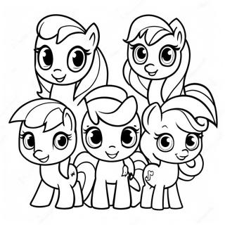 Mijn Kleine Pony Schattige Mark Crew Kleurplaten