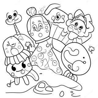 Candyland Personages Kleurplaten