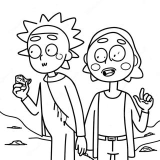 Rick En Morty Stoner Kleurplaten