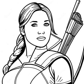 Katniss Everdeen Kleurplaat 61163-48398