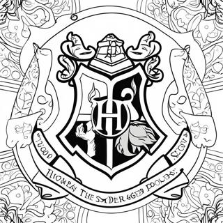 Kleurplaat Van Het Hogwarts Legacy Logo 61503-48717