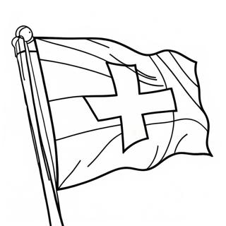 Kleurplaat Van De Vlag Van Zwitserland 61863-48949