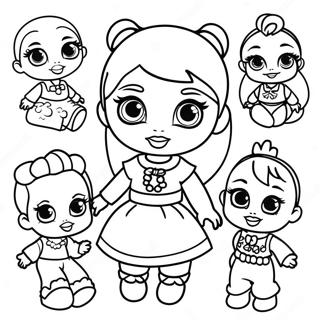 Baby Bratz Poppen Kleurplaat 61963-49025