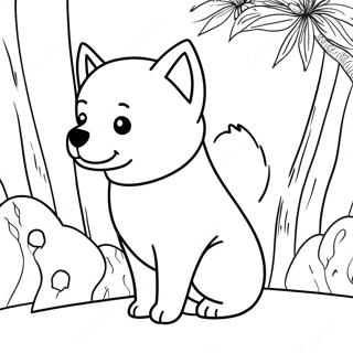 Shiba Inu Kleurplaten