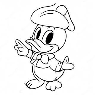 Donald Duck Kerst Kleurplaten