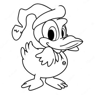 Donald Duck Kerst Kleurplaat 62443-49407