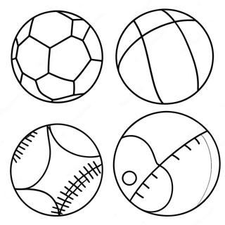 Sportballen Kleurplaten