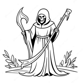 Grim Reaper Met Zeis Kleurplaat 6271-4988