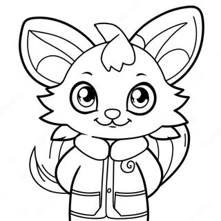 Anime Furry Personage Kleurplaat 62993-49854