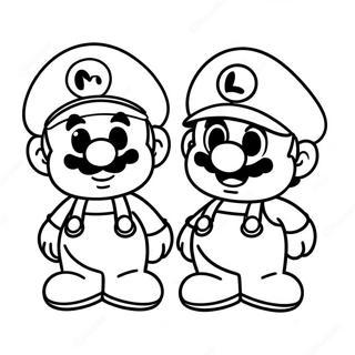 Baby Mario En Luigi Kleurplaat 64383-50943