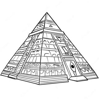 Mysterieuze Egyptische Piramide Kleurplaat 64514-51060