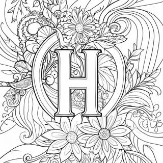 Letter H Kleurplaten